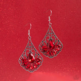 Exemplary Elegance - Red Earrings - Paparazzi Accessories