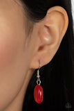 Pumped Up Posh - Red Necklace - Paparazzi Accessories