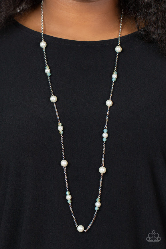 Keep Your Eye on the BALLROOM - Blue Necklace - Paparazzi Accessories