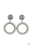 playfully-prairie-white-post earrings-paparazzi-accessories