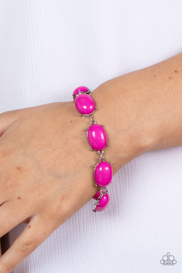 Confidently Colorful - Pink Bracelet - Paparazzi Accessories