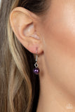 Tearoom Gossip - Purple Necklace - Paparazzi Accessories