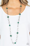 Fundamental Fashion - Green Necklace - Paparazzi Accessories