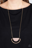 Lunar Phases - Gold Necklace - Paparazzi Accessories