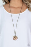 Iridescently Influential - Brown Necklace - Paparazzi Accessories