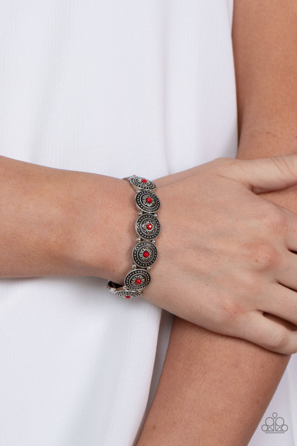 Granada Garden Party - Red Bracelet - Paparazzi Accessories