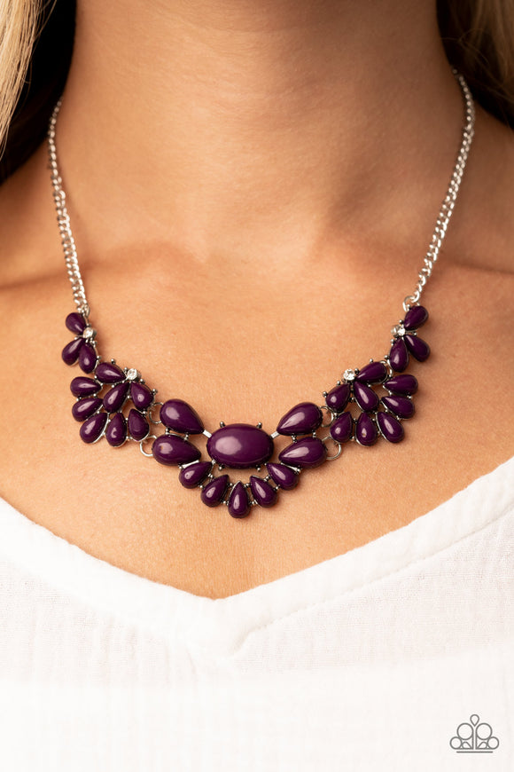 Secret GARDENISTA - Purple Necklace - Paparazzi Accessories