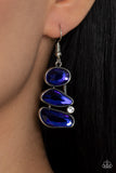 Gem Galaxy - Blue Earrings - Paparazzi Accessories