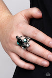 Demandingly Duchess - Green Ring - Paparazzi Accessories