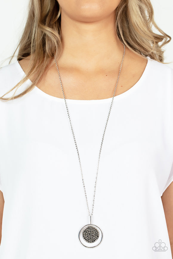 There She GLOWS! - Silver Necklace - Paparazzi Accessories