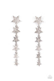 americana-attitude-white-post earrings-paparazzi-accessories