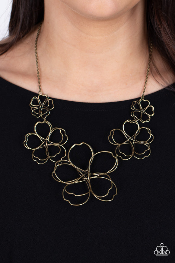The Show Must GROW On - Brass Necklace - Paparazzi Accessories
