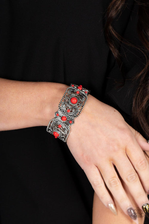 Going, Going, GONDOLA - Red Bracelet - Paparazzi Accessories