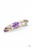 floral-flurry-purple-hair clip-paparazzi-accessories