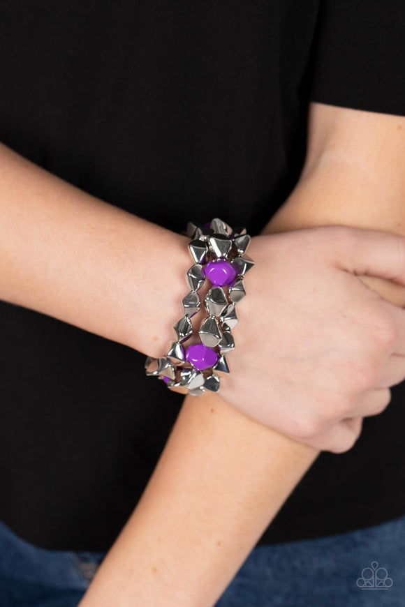 A Perfect TENACIOUS - Purple Bracelet - Paparazzi Accessories