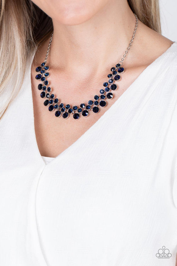 Won The Lottery - Blue Necklace - Paparazzi Accessories