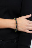 Molten Mogul - Green Bracelet - Paparazzi Accessories
