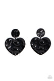 just-a-little-crush-black-post earrings-paparazzi-accessories