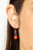 Talisman Trendsetter - Orange Necklace - Paparazzi Accessories