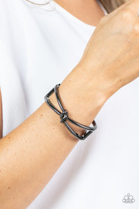 KNOT My First Rodeo - Black Bracelet - Paparazzi Accessories
