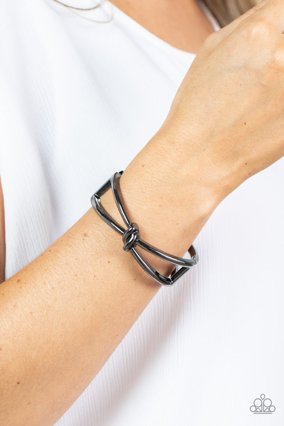 KNOT My First Rodeo - Black Bracelet - Paparazzi Accessories