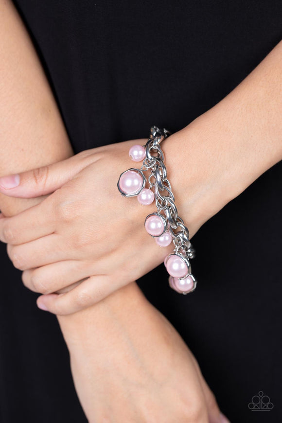 Orbiting Opulence - Pink Bracelet - Paparazzi Accessories
