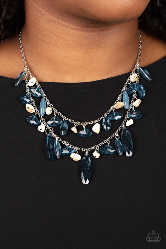 Candlelit Cabana - Blue Necklace - Paparazzi Accessories
