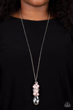 Drip Drop Dazzle - Pink Necklace - Paparazzi Accessories