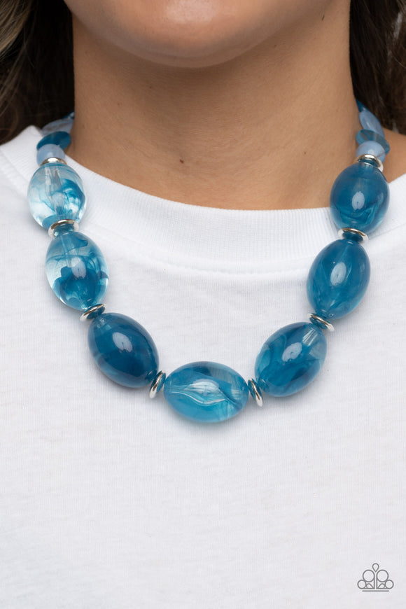 Belle of the Beach - Blue Necklace - Paparazzi Accessories