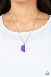 Elegantly Eclipsed - Purple Necklace - Paparazzi Accessories
