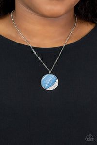 Oceanic Eclipse - Blue Necklace - Paparazzi Accessories