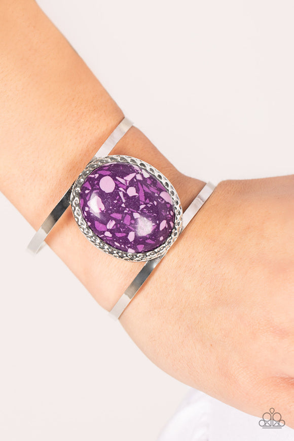Tantalizingly Terrazzo - Purple Bracelet - Paparazzi Accessories