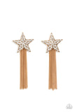 superstar-solo-gold-post earrings-paparazzi-accessories