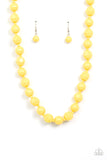 popping-promenade-yellow-necklace-paparazzi-accessories