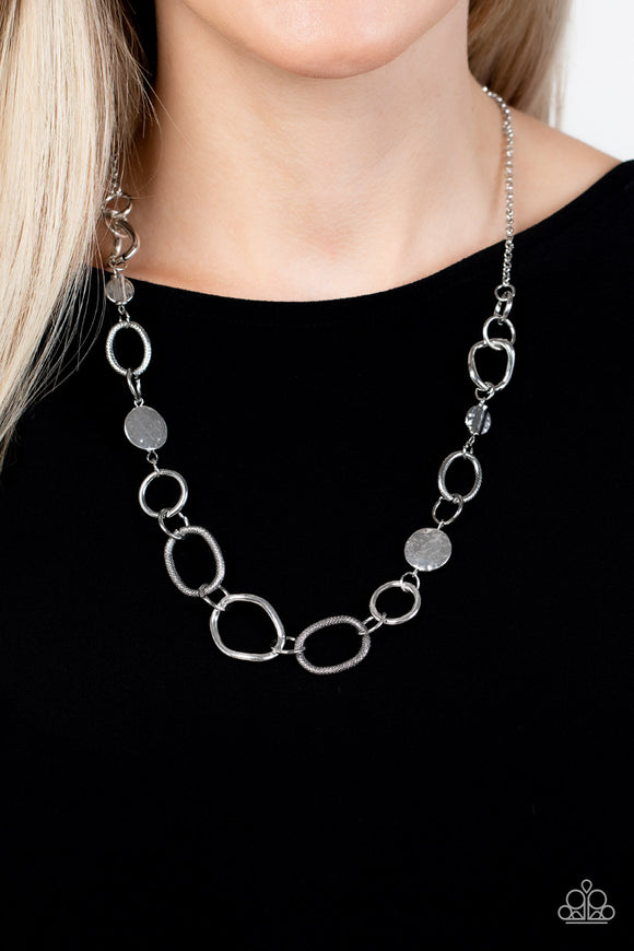 Industrial Intentions - Silver Necklace - Paparazzi Accessories