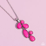 Wild Bunch Flair - Pink Necklace - Paparazzi Accessories