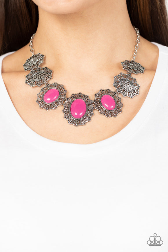 Forever and EVERGLADE - Pink Necklace - Paparazzi Accessories