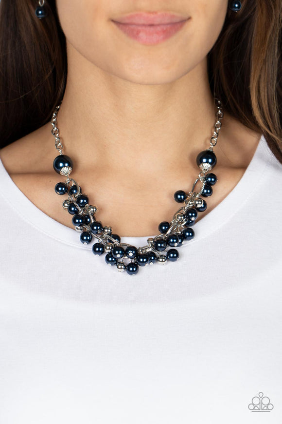 Party Crasher - Blue Necklace - Paparazzi Accessories