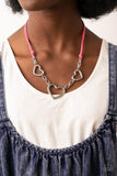 Fashionable Flirt - Pink Necklace - Paparazzi Accessories