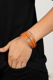 Suburban Outing - Orange Bracelet - Paparazzi Accessories