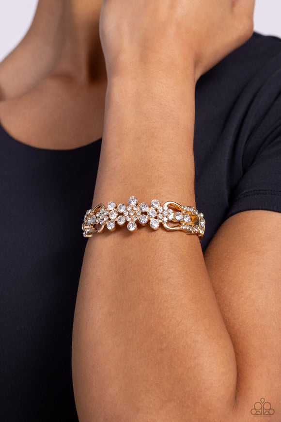 Cheers to the Future Mrs. - Gold Bracelet - Paparazzi Accessories