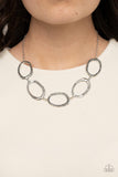 Gritty Go-Getter - Silver Necklace - Paparazzi Accessories