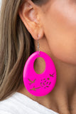Home TWEET Home - Pink Earrings - Paparazzi Accessories