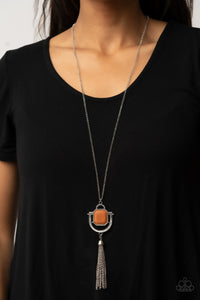Funky Fringe - Brown Necklace - Paparazzi Accessories