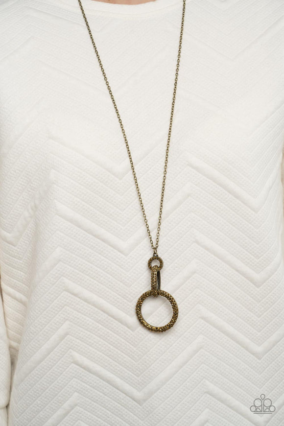 Radiant Ringleader - Brass Necklace - Paparazzi Accessories