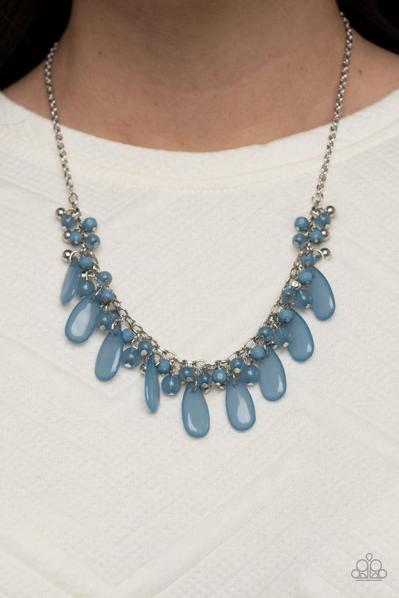 Bahama Mama Mode - Blue Necklace - Paparazzi Accessories