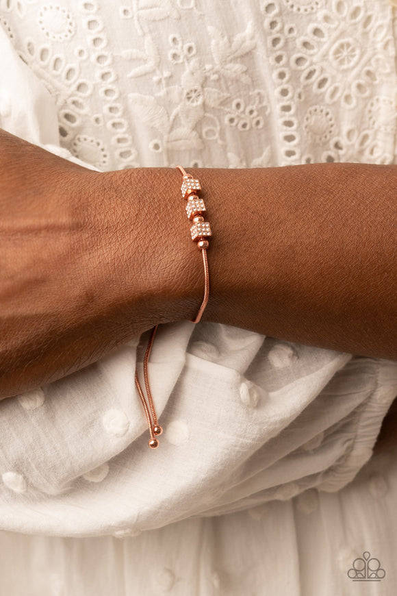 Roll Out the Radiance - Copper Bracelet - Paparazzi Accessories