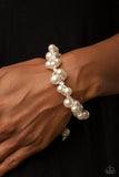 Vintage Versatility - White Bracelet - Paparazzi Accessories