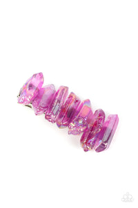 Crystal Caves - Purple Hair Clip - Paparazzi Accessories