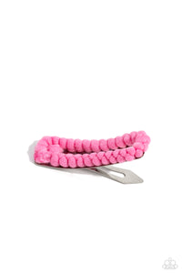 Bubble Gum Bubbly - Pink Hair Clip - Paparazzi Accessories